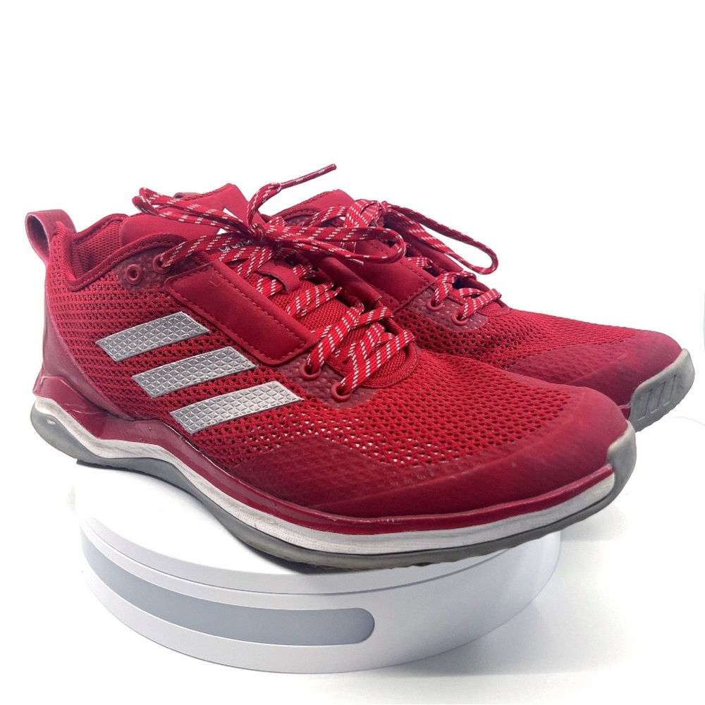 Men’s Adidas Red Speed Trainer 3.0 Athletic Training Shoe- 10.5